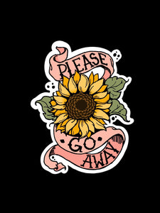 Please Go Away Sticker